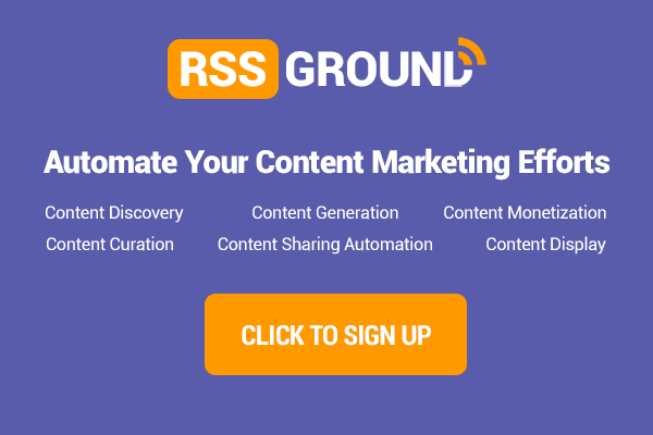 RSS Ground - Automate your content marketing efforts!