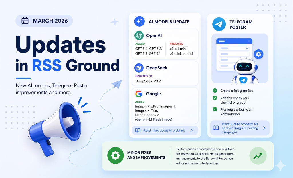March 2026 updates in RSS Ground - RSSground.com